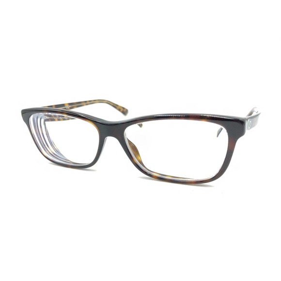 Gucci GG 3723 HNZ Brown Tortoise Rectangle Eyeglasses Frames 52-14 140 Italy - Picture 8 of 12